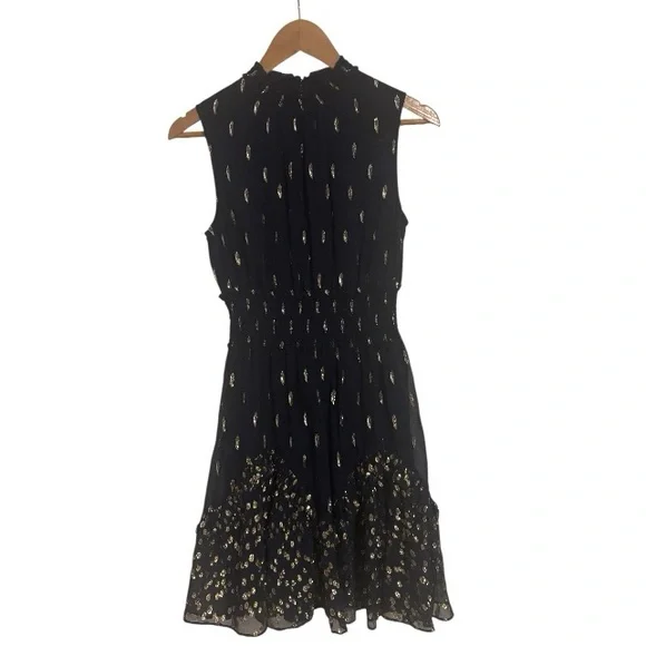 Rebecca Taylor Metallic Ruffle Dress - Picture 2 of 4